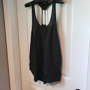 SO Perfect Racerback Tunic Tank - Black - Large